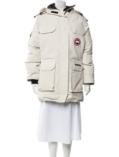 Pre-owned Canada Goose Down Coat In Neutral