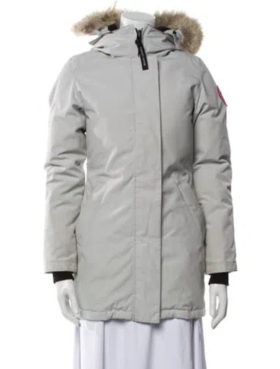 Pre-owned Canada Goose Down Coat In Neutral