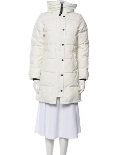 Pre-owned Canada Goose Down Coat In Neutral