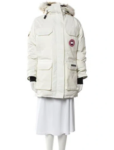 Pre-owned Canada Goose Down Coat In Neutral