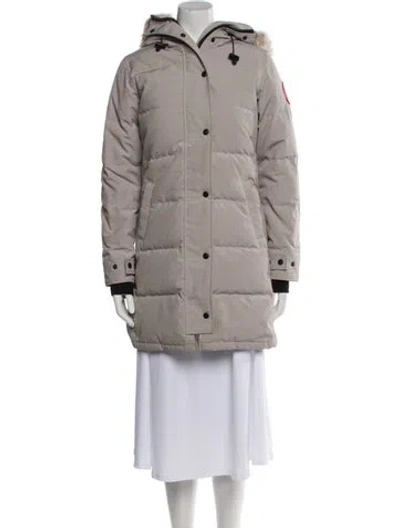 Pre-owned Canada Goose Down Coat In Neutral