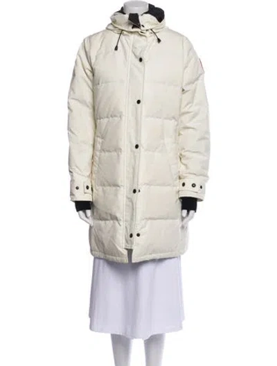 Pre-owned Canada Goose Down Coat In Neutral