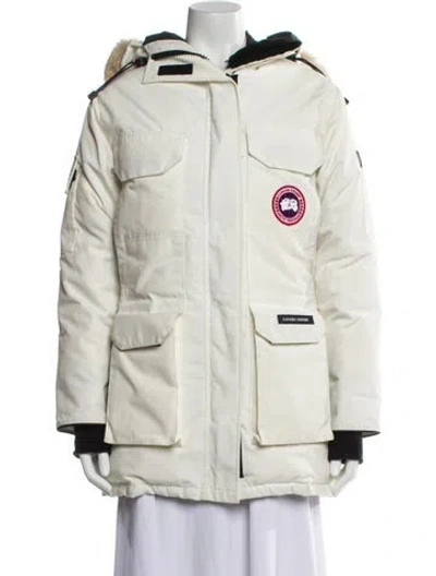 Pre-owned Canada Goose Down Coat In Neutral