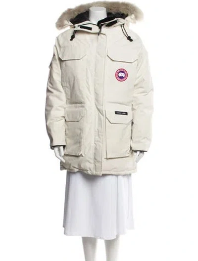 Pre-owned Canada Goose Down Coat In Neutral