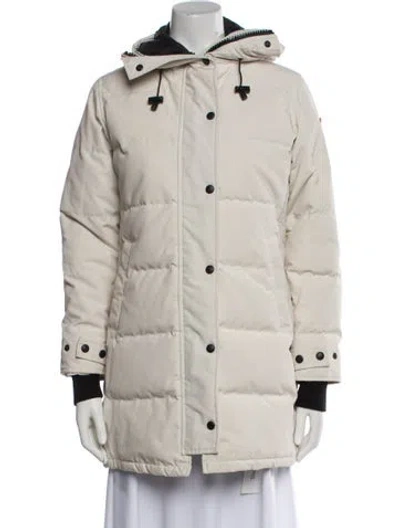 Pre-owned Canada Goose Down Coat In Neutral