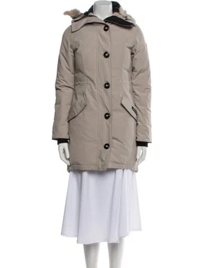 Pre-owned Canada Goose Down Coat In Neutral