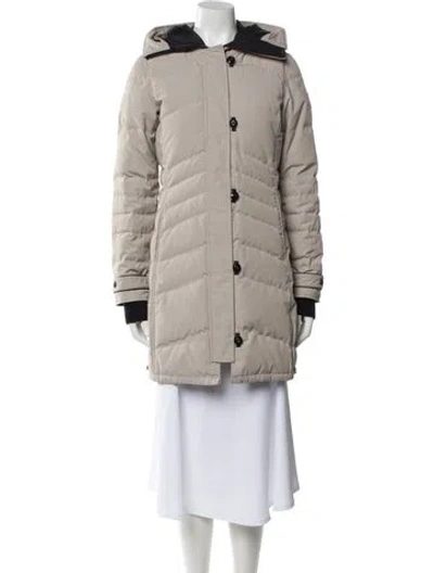 Pre-owned Canada Goose Down Coat In Neutral