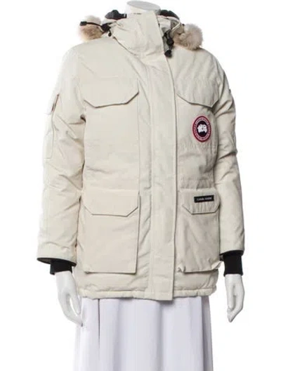 Pre-owned Canada Goose Down Coat In Neutral