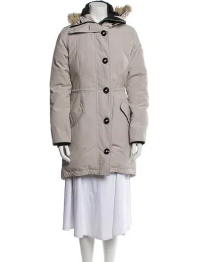 Pre-owned Canada Goose Down Coat In Neutral