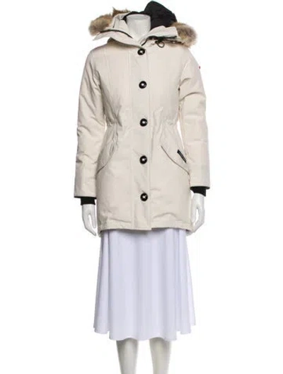 Pre-owned Canada Goose Down Coat In Neutral