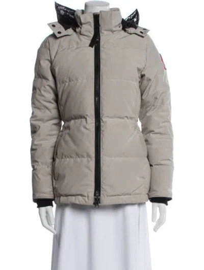 Pre-owned Canada Goose Down Coat In Neutral