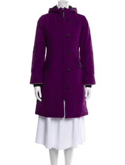 Pre-owned Canada Goose Down Coat In Purple