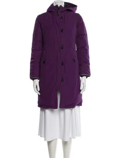 Pre-owned Canada Goose Down Coat In Purple