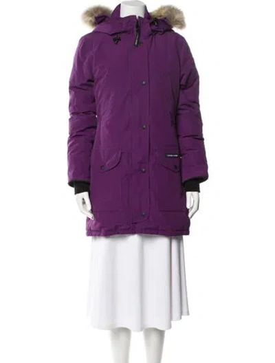 Pre-owned Canada Goose Down Coat In Purple