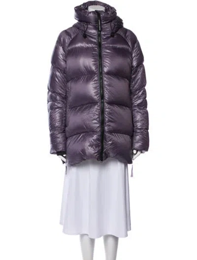 Pre-owned Canada Goose Down Coat In Purple