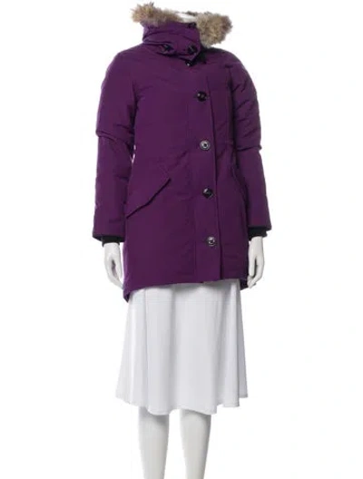 Pre-owned Canada Goose Down Coat In Purple