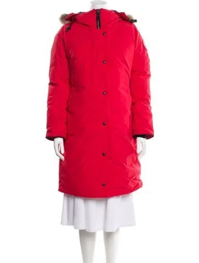 Pre-owned Canada Goose Down Coat In Red