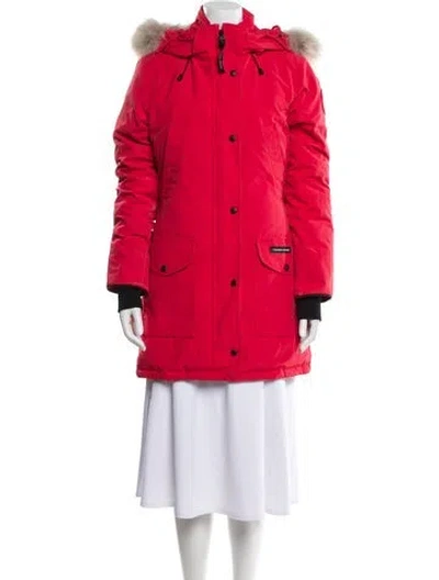 Pre-owned Canada Goose Down Coat In Red