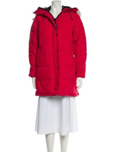 Pre-owned Canada Goose Down Coat In Red