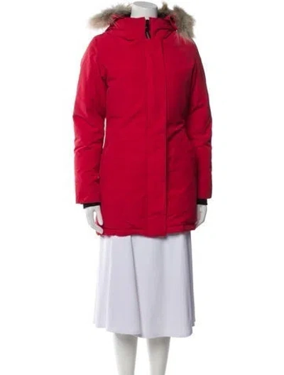 Pre-owned Canada Goose Down Coat In Red