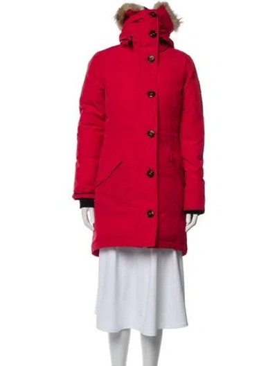 Pre-owned Canada Goose Down Coat In Red