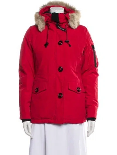 Pre-owned Canada Goose Down Coat In Red