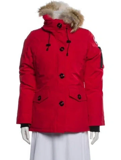Pre-owned Canada Goose Down Coat In Red