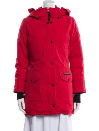 Pre-owned Canada Goose Down Coat In Red