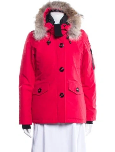 Pre-owned Canada Goose Down Coat In Red