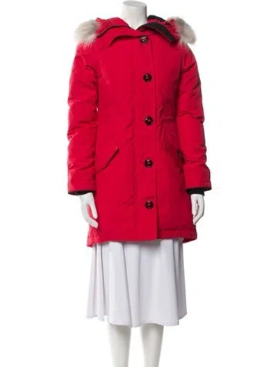 Pre-owned Canada Goose Down Coat In Red