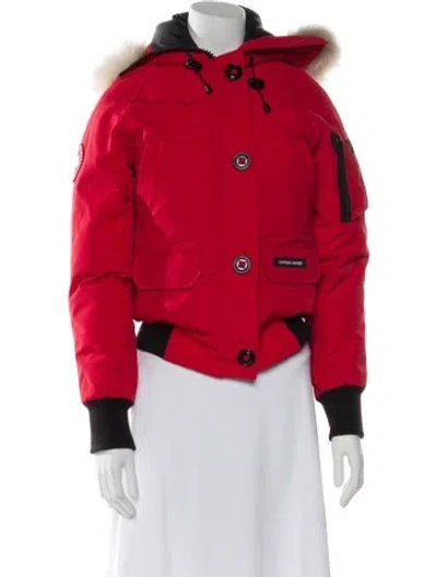 Pre-owned Canada Goose Down Coat In Red