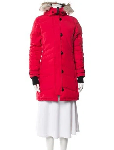 Pre-owned Canada Goose Down Coat In Red