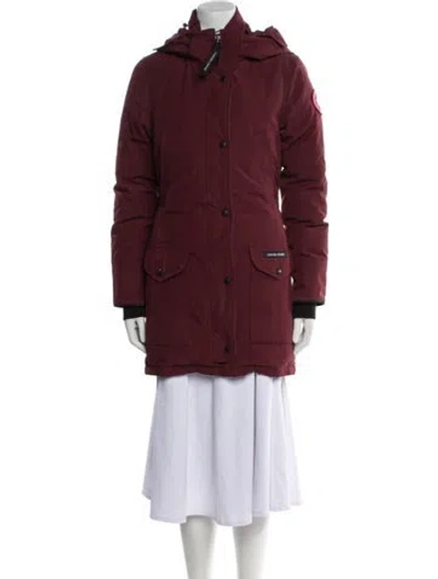 Pre-owned Canada Goose Down Coat In Red