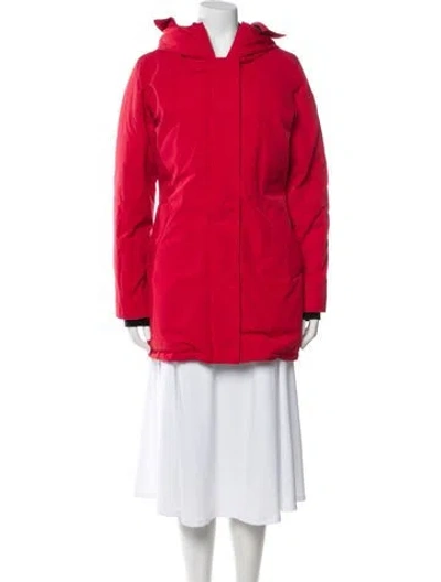 Pre-owned Canada Goose Down Coat In Red