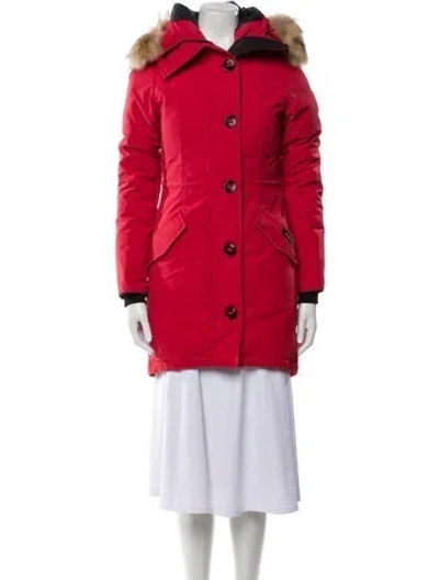 Pre-owned Canada Goose Down Coat In Red