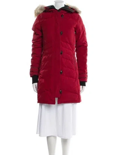 Pre-owned Canada Goose Down Coat In Red