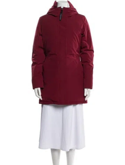 Pre-owned Canada Goose Down Coat In Red