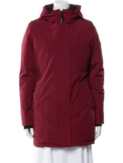 Pre-owned Canada Goose Down Coat In Red