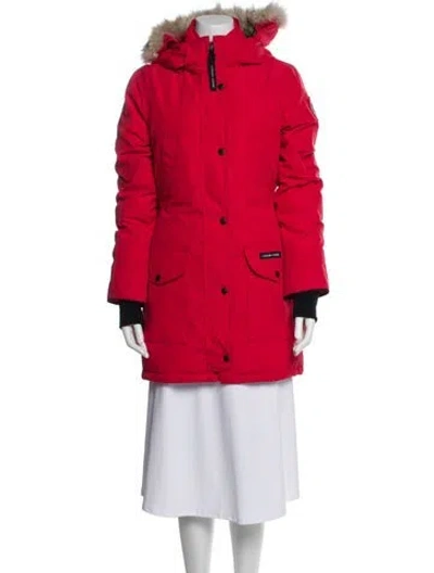 Pre-owned Canada Goose Down Coat In Red