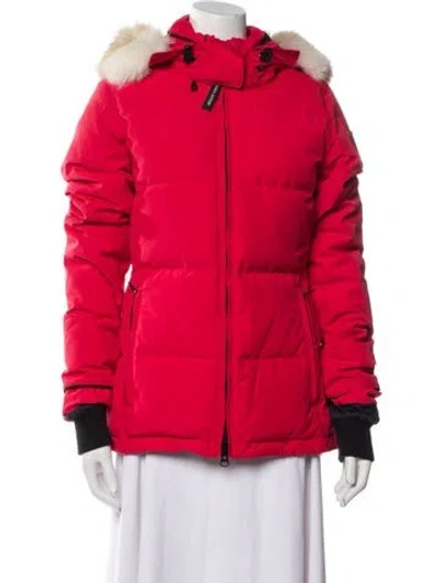 Pre-owned Canada Goose Down Coat In Red