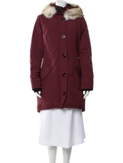 Pre-owned Canada Goose Down Coat In Red