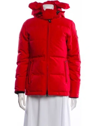 Pre-owned Canada Goose Down Coat In Red