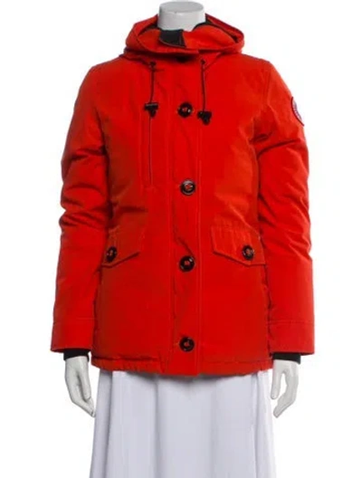 Pre-owned Canada Goose Down Coat In Red