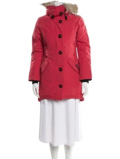 Pre-owned Canada Goose Down Coat In Red
