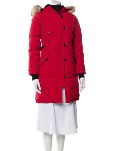 Pre-owned Canada Goose Down Coat In Red
