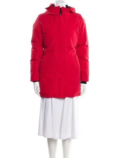 Pre-owned Canada Goose Down Coat In Red
