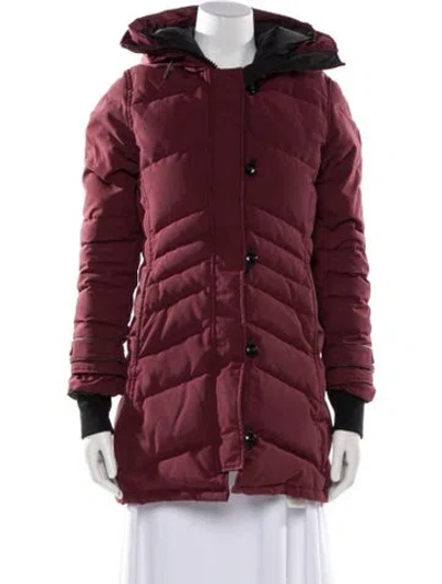 Pre-owned Canada Goose Down Coat In Red