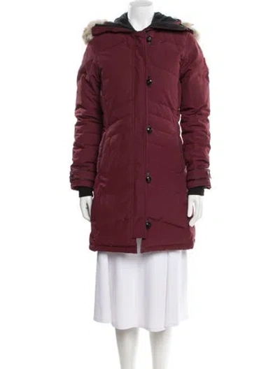 Pre-owned Canada Goose Down Coat In Red