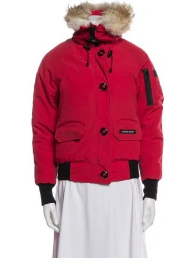 Pre-owned Canada Goose Down Coat In Red