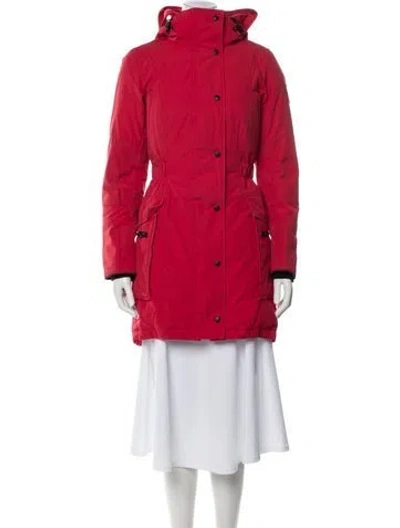 Pre-owned Canada Goose Down Coat In Red